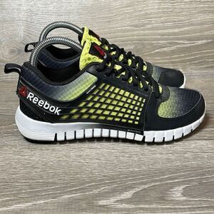 Reebok CrossFit ZQuick 2.0 Nanoweb Mens Sz 5/Womens 6.5 Black Neon Green Sneaker